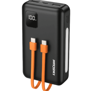 Power bank Hytoshy PB-30 de 20.000 mAh con linterna LED y pantalla digital