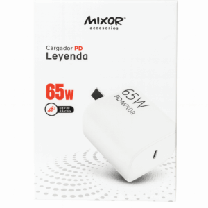 Cargador Mixor “Leyenda” 65 W Power Delivery (PD) USB-C
