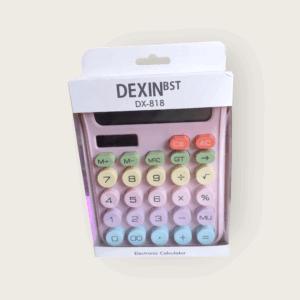 Calculadora de Escritorio DX-818 – Teclas Pastel Grandes