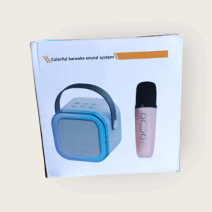 Parlante Karaoke Portátil con Micrófono – Luz y Bluetooth
