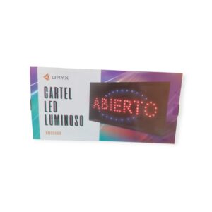 Cartel LED Luminoso ABIERTO – Aviso Comercial