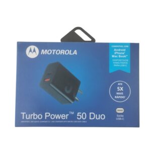 Cargador de Pared Motorola Turbo Power 50 Duo - 50W Doble Puerto