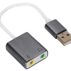 Adaptador USB a Audio 3.5 mm – Placa de Sonido Externa con Micrófono y Auriculares