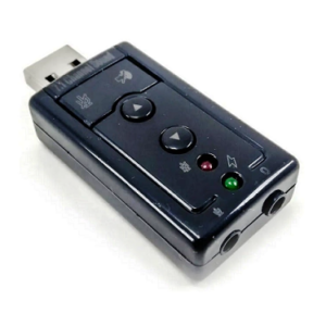 Placa de Sonido USB Time – Adaptador Audio 3.5 mm con Controles y Micrófono