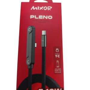 Cable USB Tipo C Mixor Pleno 240W + Soporte (Holder)