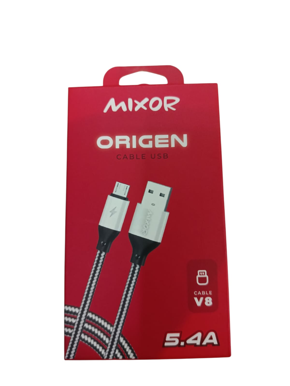 Cable USB Mixor Origen V8 - Reforzado 5.4A